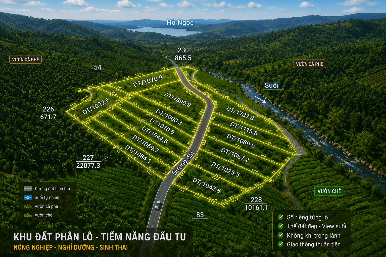 🌿 14 NỀN NGHỈ DƯỠNG GẦN HỒ NGỌC – BẢO LỘC