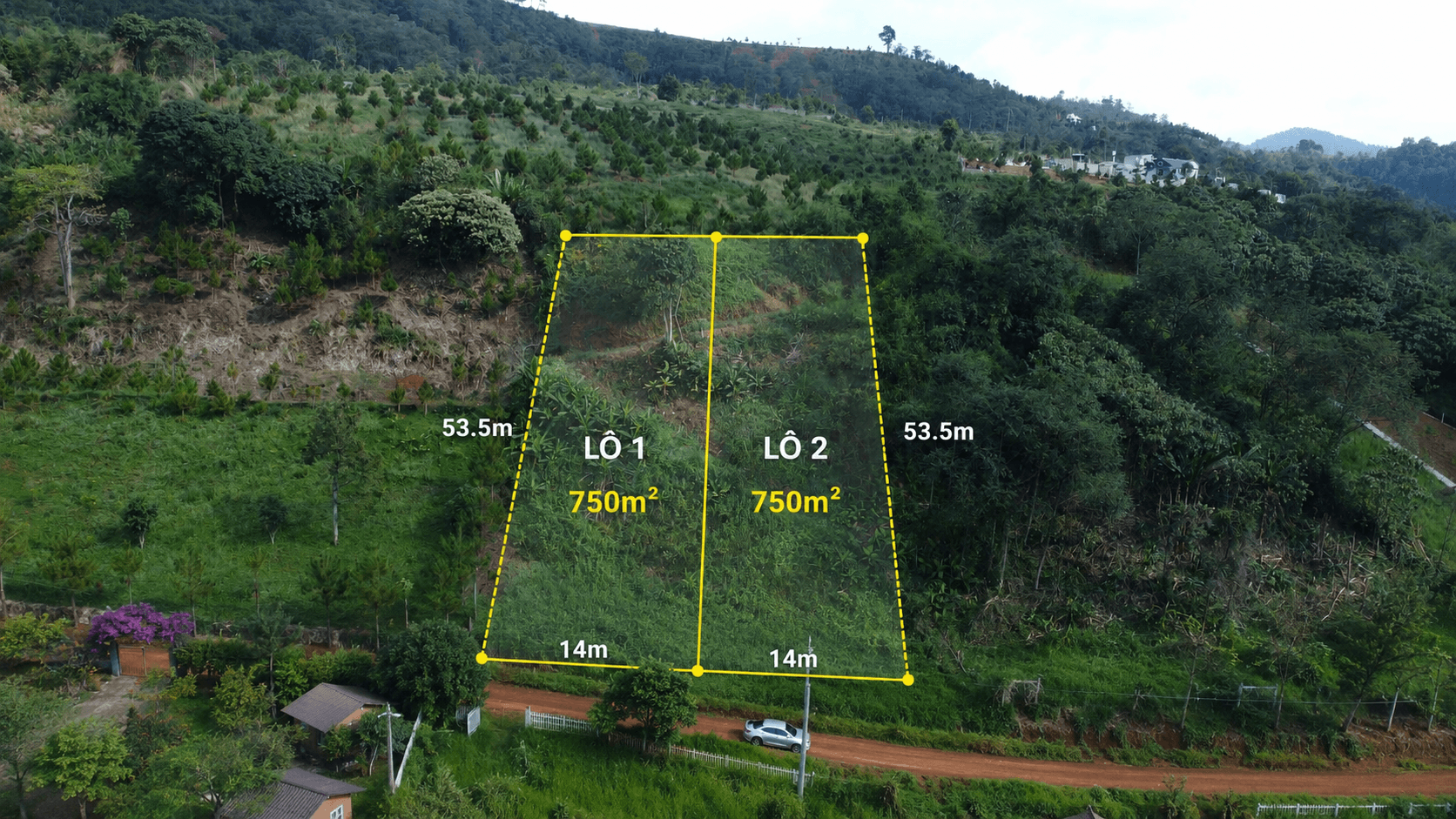 Đất nền Hồ Ngọc 750m2 có thổ cư